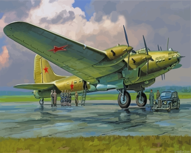 Petlyakov Pe 8 Bomber Paint By Number.png
