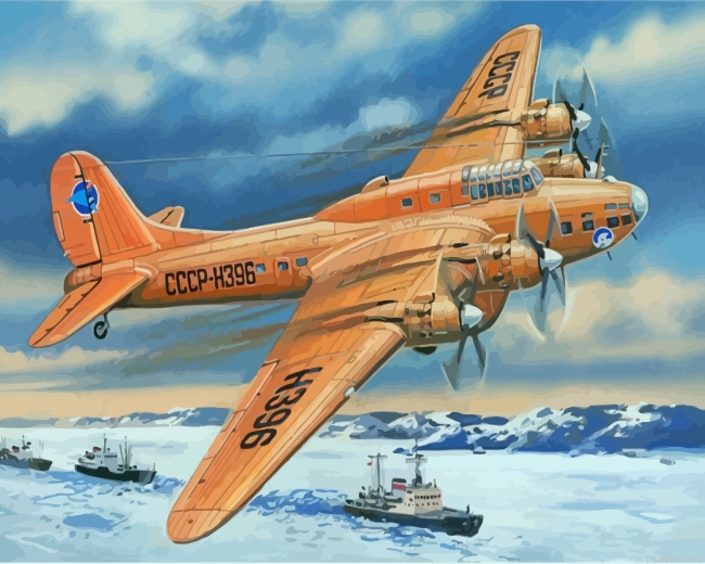 Petlyakov Pe 8 Polar Paint By Number.png