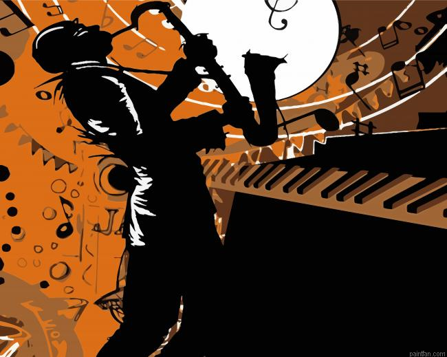 Piano And Saxophone Player Paint By Numbers.png