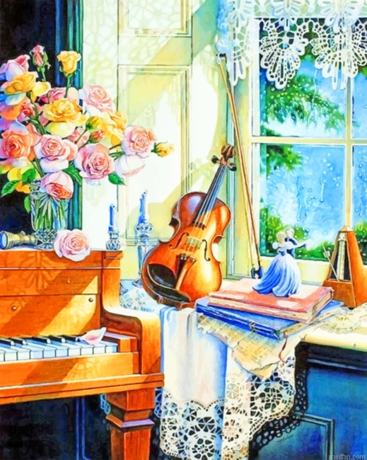 Piano And Violin Still Life New Paint By Numbers.png