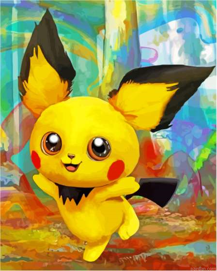 Pichu Art Paint By Numbers.png