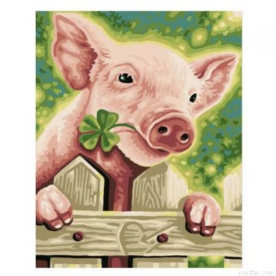 Pig Animals Paint By Numbers.png