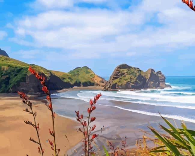 Piha Seascape Paint By Numbers.png