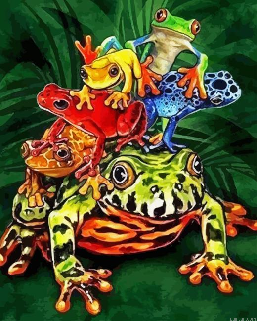 Pile Up Frogs Paint By Numbers.png