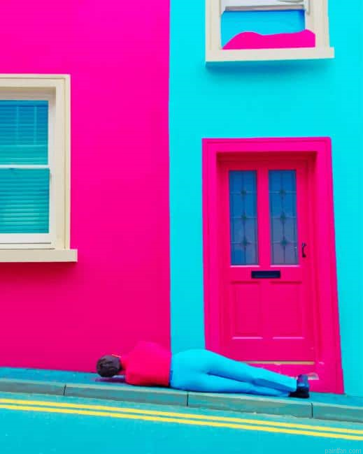 Pink And Blue House New Paint By Numbers.png