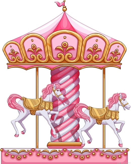 Pink Carousel Horse Paint By Number.png