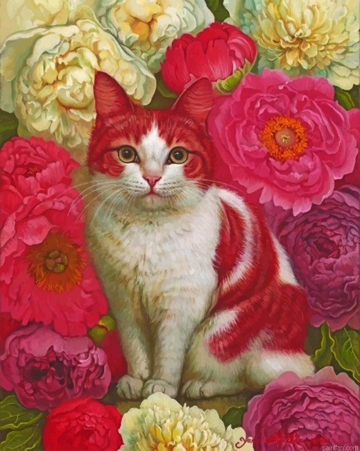 Pink Cat Paint By Number.png