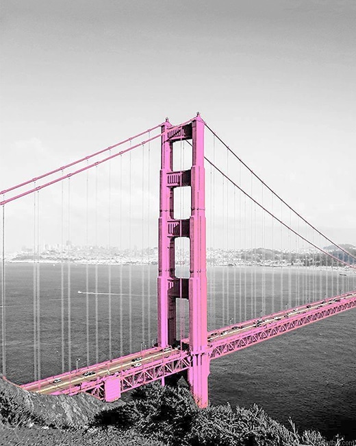 Pink Golden Gate Bridge New Paint By Numbers.png