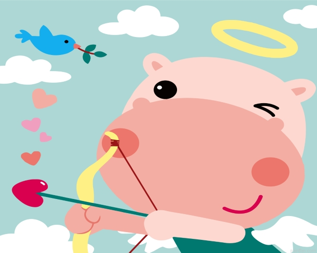 Pink Hippopotamus Paint By Number.png