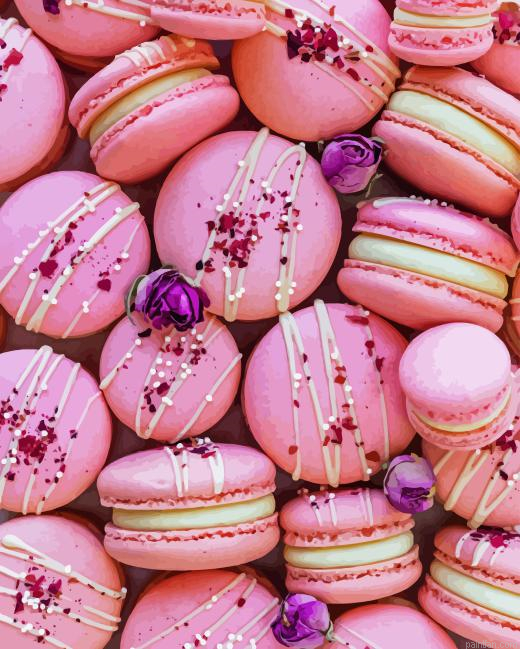 Pink Macarons Paint By Numbers.png