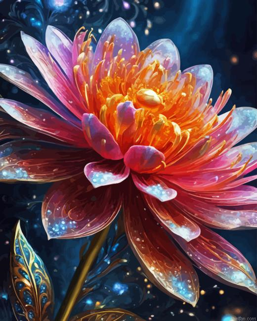 Pink Magical Flower Paint By Numbers.png