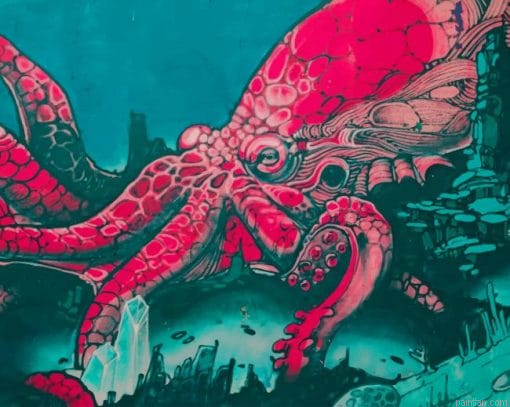 Pink Octopus Art Paint By Numbers.png