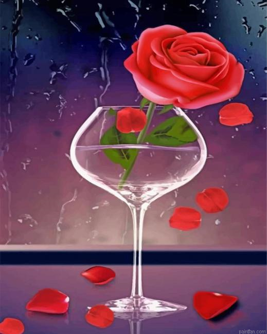 Pink Rose Paint By Numbers.png