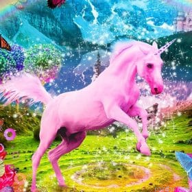 Pink Unicorn In Heaven Paint By Numbers.png