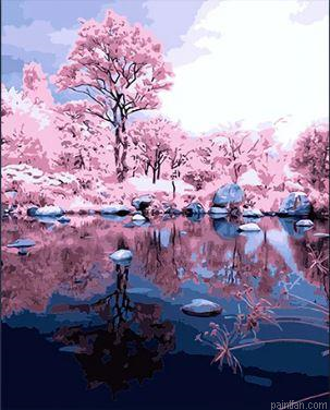 Pink Woods Paint By Numbers.png