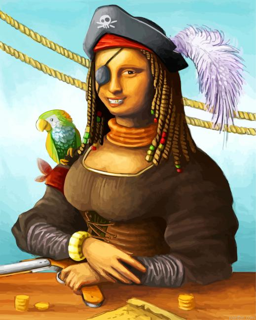 Pirate Mona Lisa Paint By Number.png