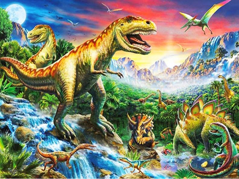 Planet Of Dinosaurs Paint By Numbers.png