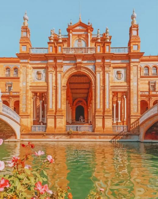Plaza De Espana Seville New Paint By Numbers.png