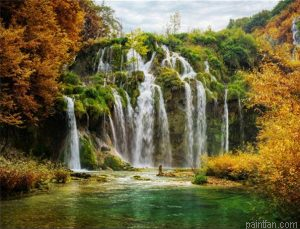 Plitvice Lakes Paint By Numbers.png