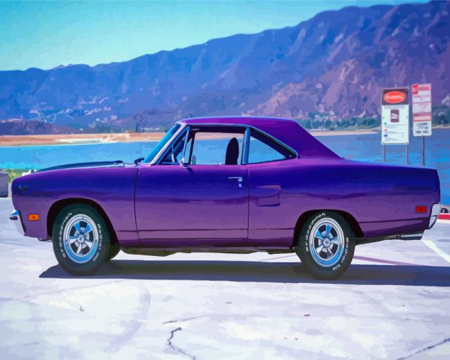 Plum Crazy Plymouth Roadrunner Paint By Numbers.png