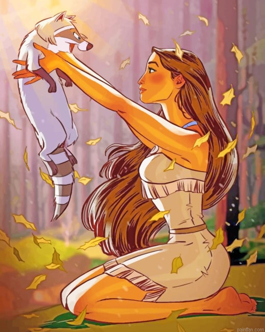 Pocahontas Disney Paint By Number.png