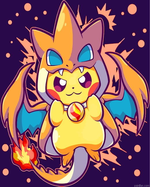 Pokemon Pikachu Charizard Paint By Number.png