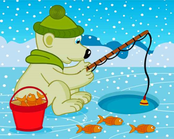 Polar Bear Fishing Paint By Numbers.png