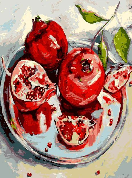 Pomegranate Fruit Paint By Numbers.png