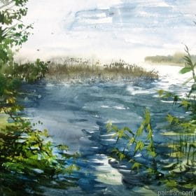 Pond Blue Paint By Numbers.png