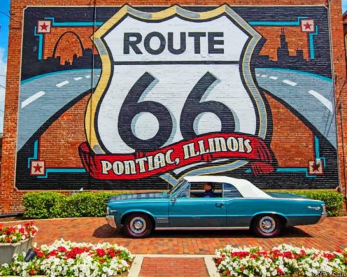 Pontiac Near The Flowers And Graffiti Paint By Number.png