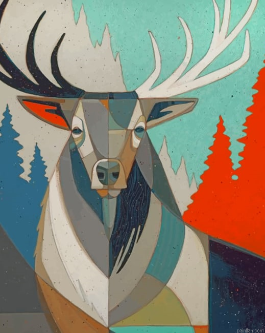 Pop Art Elk New Paint By Numbers.png