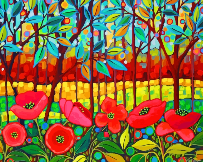 Poppies Art Paint By Number.png