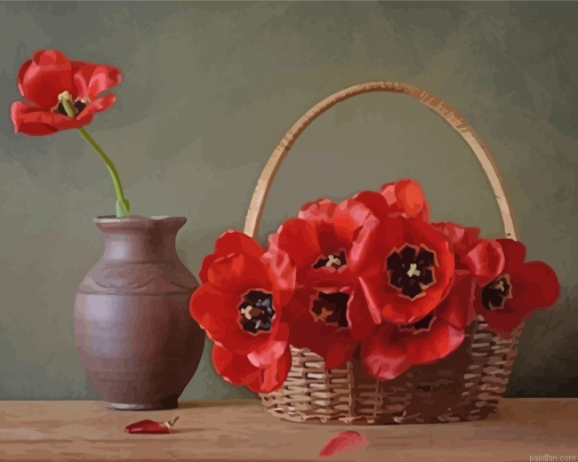 Poppies Still Life Paint By Number.png