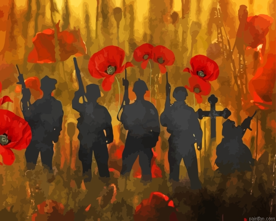 Poppy Remembrance Day Soldiers Paint By Numbers.png