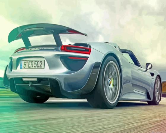 Porsche 918 Paint By Numbers.png