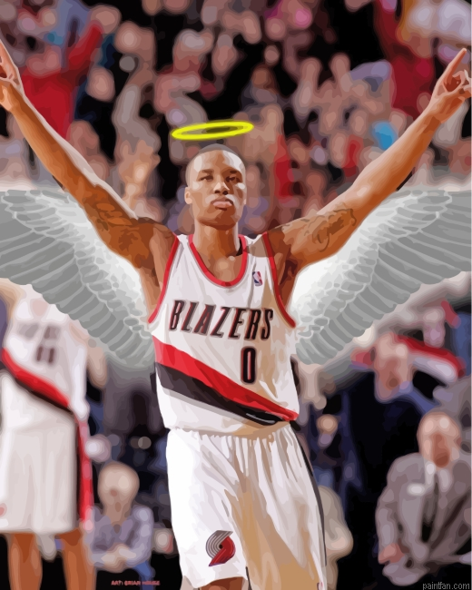 Portland Trail Blazers Angel Paint By Number.png