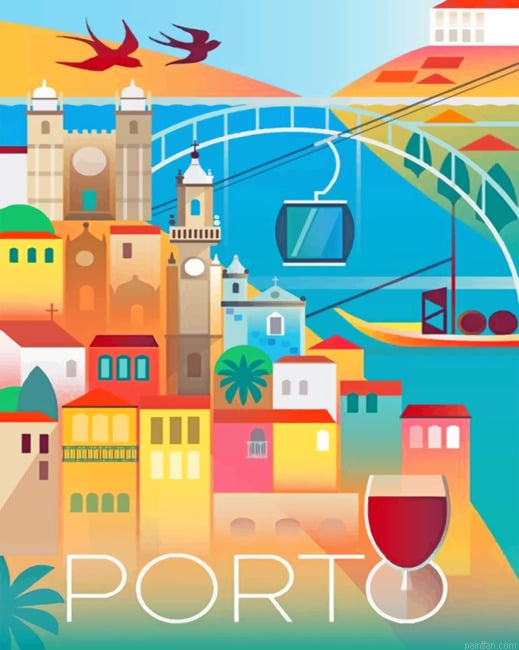 Porto Portugal Cities Paint By Numbers.png