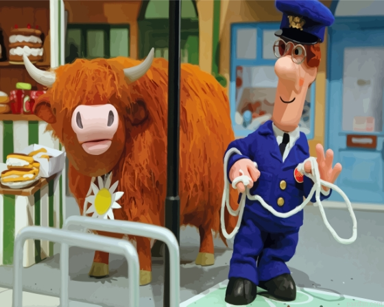 Postman Pat With Cow Paint By Numbers.png