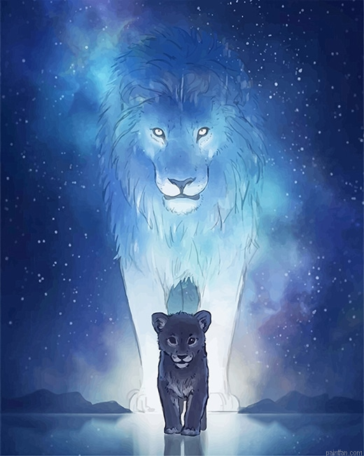Powerful Lion New Paint By Numbers.png