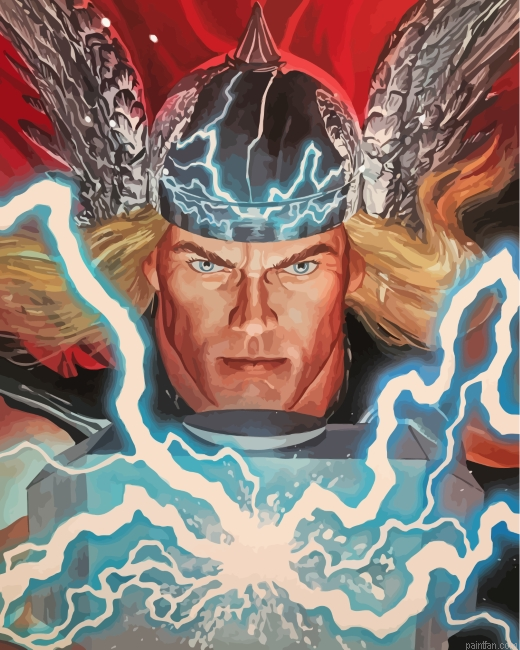 Powerful Thor Paint By Numbers.png