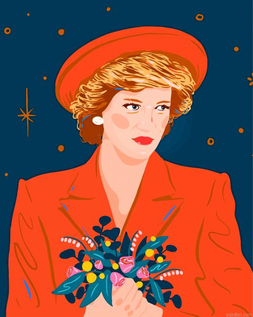 Princess Diana Illustration Paint By Number.png