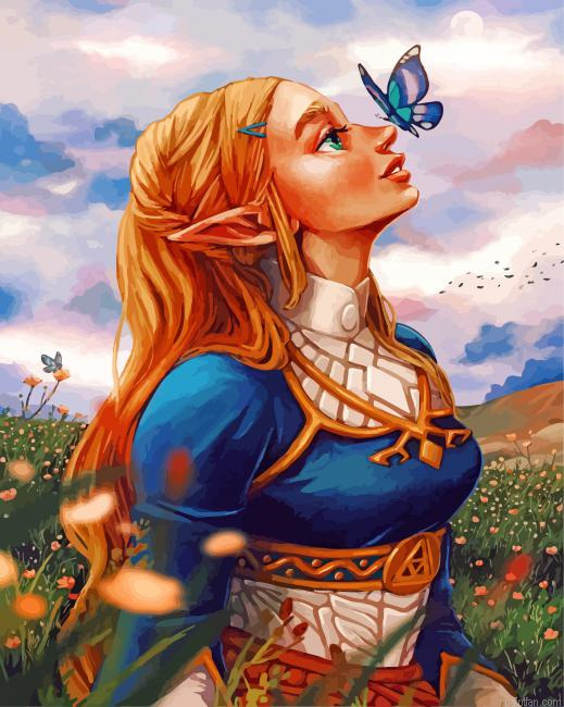 Princess Zelda Breath Of The Wild Paint By Number.png
