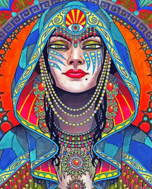 Psychedelic Woman Paint By Numbers.png