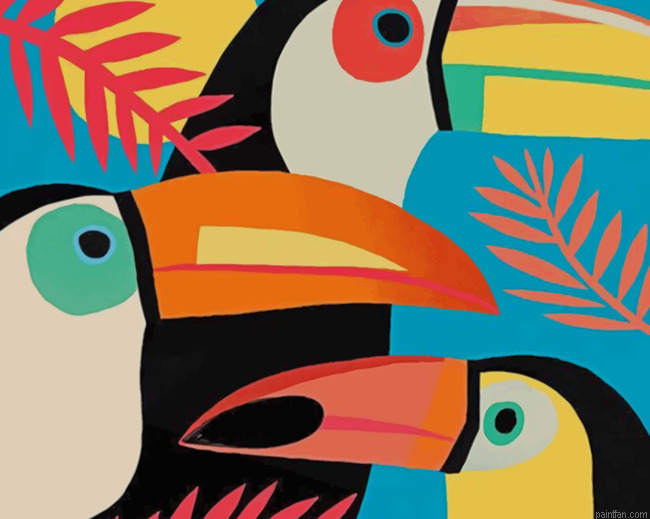 Puffin Birds Paint By Number.png