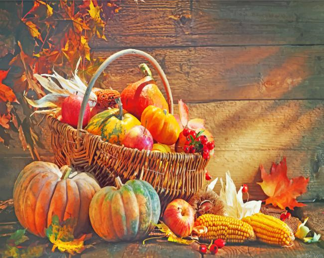 Pumpkins And Apples Paint By Number.png