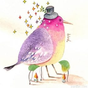 Purple Bird Art Paint By Numbers.png