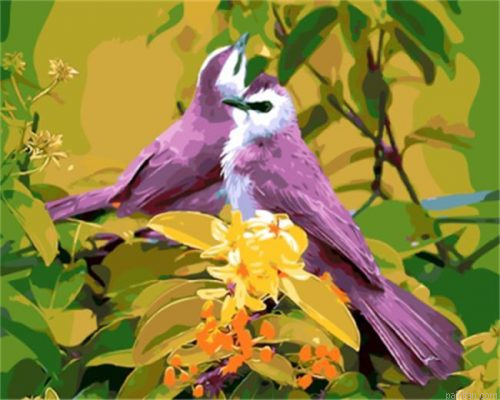 Purple Bird Paint By Numbers.png