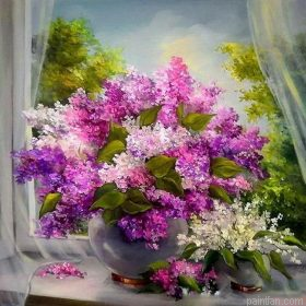 Purple Bouquet Paint By Numbers.png