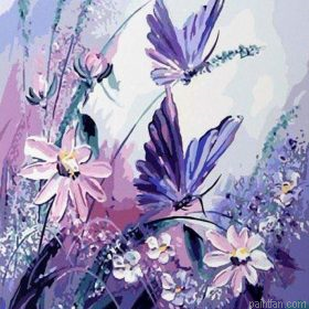 Purple Butterfly Paint By Numbers.png
