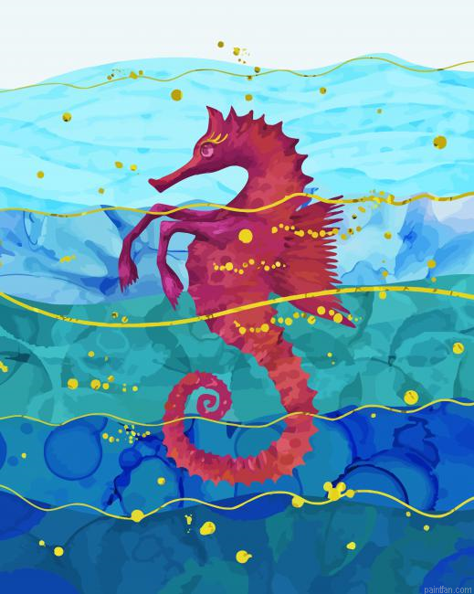 Purple Hippocampus Paint By Numbers.png